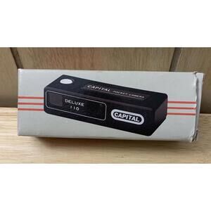 Vintage Capital Deluxe 110 Pocket Camera Original Box Mini Compact w/Wrist Strap